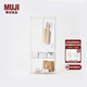 無印良品（MUJI）便捷可折疊鐵制衣柜 簡易衣柜收納 1分鐘組裝 現(xiàn)代簡約 KE98CC3A 長80*寬50*高178.4cm