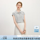 范思藍(lán)恩減齡正肩T恤女2025夏裝小蓋袖polo領(lǐng)套頭運(yùn)動(dòng)風(fēng)t恤上衣女 淺花灰 L