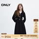 ONLY春夏氣質(zhì)優(yōu)雅拼接V領(lǐng)中長裙針織連衣裙女|124307012 H1Z 黑色 L (170) 88A