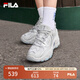 FILA 斐樂掠奪者2女鞋跑步鞋夏季老爹鞋女復(fù)古情侶運(yùn)動(dòng)鞋透氣 雨霧灰-NC 36.5