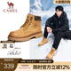 駱駝（CAMEL）【王俊凱同款】馬丁靴男秋冬2025新款大黃靴女戶外工裝靴登山鞋子 GE122W7757T 金黃色（男款） 42