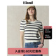 ELAND【經(jīng)典匹馬】衣戀針織T恤女圓領(lǐng)短袖直筒顯瘦毛衫25夏季新款 象牙白/白色(39)Ivory S