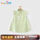 優(yōu)奇嬰兒衣服女寶寶夏季薄款無袖連衣裙女童裙子周歲禮服滿月紅色喜慶
