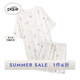 gelatopique25夏季新品女睡衣海豹滿(mǎn)印短袖家居服套裝PWCT252387 灰白色 均碼