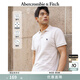 Abercrombie & Fitch【經典小麋鹿】男裝25夏季美式通勤POLO衫短袖T恤KI124-5182 白色 M (180/100A)