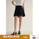 獨(dú)束大碼女裝條紋甜酷減齡百褶半身裙微胖mm夏裝新品休閑高腰短裙 條紋 L (尺碼：2)