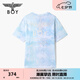 BOY LONDON25夏季男女同款藍白漸變時尚潮牌短袖T恤N01913 彩色 S