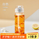 希樂(lè )塑料杯tritan材質(zhì)茶杯男女運動(dòng)水杯夏季學(xué)生便攜杯子雪球白550ml