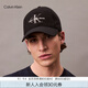 Calvin KleinJeans25春夏男女情侶ck刺繡純棉彎檐運動鴨舌帽棒球帽禮物4G5004G UB1-太空黑 均碼