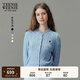 Teenie Weenie【趙露思同款】小熊女裝毛衣新款黃色針織衫空調(diào)開衫 藍(lán)色 L