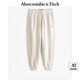 ABERCROMBIE & FITCH男裝24春秋款經(jīng)典小麋鹿抓絨美式運(yùn)動(dòng)衛(wèi)褲長(zhǎng)褲KI134-4098 米白色 L (180/86A)
