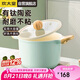 炊大皇 湯鍋不粘鍋 輔食鍋陶瓷不粘泡面煲湯鍋22cm 磁爐通用青瓷QC22TG