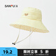 三福森系愛(ài)心正反兩用禮帽 時(shí)尚休閑服飾配件配飾帽子841393 黃色 均碼