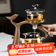 尚言坊玻璃茶具整套高檔懶人自動(dòng)泡茶神器茶杯三件套泡茶器套裝個(gè)人專用