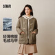 森馬（Semir）棉服女冬季仿羊羔毛馬甲牛角扣防潑水輕薄棉衣兩件套101724112008