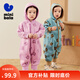 迷你巴拉巴拉嬰兒連體衣棉服外出幼兒衣服保暖雙面絨兩面穿外套2025冬新款 紫色調00377 80cm