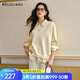 Olrain歐芮兒休閑黃色假兩件襯衫領(lǐng)寬松套頭衛衣女秋季2025新款 黃色 S