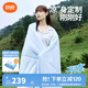 良良（liangliang）夏涼被 薄款涼感被中小學(xué)生大人空調(diào)被 夏季午睡蓋被嬰幼兒被子 柔風(fēng)冰淇淋被·藍（180*200cm） 大尺寸空調(diào)被