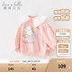 戴維貝拉（DAVE＆BELLA）【Hello.Kitty聯(lián)名】女童衛(wèi)衣兒童寶寶衣服打底衫秋季新款童裝 粉色【現(xiàn)貨】 100 cm（建議身高90-100cm）