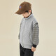 多多家男童休閑運動(dòng)馬甲春秋款外搭兒童針織馬夾時(shí)尚童裝格紋無(wú)袖開(kāi)衫