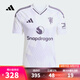 阿迪達(dá)斯 （adidas）【滔搏運(yùn)動(dòng)】男子MUFC A JSY曼聯(lián)球迷版客場足球運(yùn)動(dòng)短袖球衣 JI7423 L