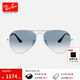 雷朋（RayBan）男女款墨鏡飛行員形蛤蟆鏡駕駛防風(fēng)眼鏡漸變色鏡片0RB3025可定制 003/3F銀色鏡框淺藍(lán)色漸變鏡片 尺寸58