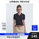 UR七夕2025秋季新款女簡約休閑紋理萌寵刺繡修身針織衫UYY950100 藏青 M
