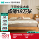 林氏家居實(shí)木床全實(shí)木床原木風(fēng)雙人床北歐風(fēng)臥室床主臥大床家具床1.5x2米