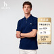 哈吉斯（HAZZYS）男裝 25夏PHIZ多色棉短袖POLOASTZE0CBI21 絲帶藍(lán)BN XL（180/100A