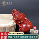原木匠小葉紫檀手把件 手工紅木把玩葫蘆擺件 原木雕刻文玩 多籽葫蘆