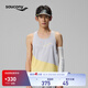 Saucony索康尼運動(dòng)背心男專(zhuān)業(yè)跑步運動(dòng)訓練背心吸濕速干輕巧透氣 橙黃拼高級灰印花PR220 L