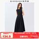 佐丹奴無袖裙子女夏季純色文藝風(fēng)壓褶圓領(lǐng)背心連衣裙05465336