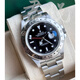 勞力士（ROLEX）【二手99新】勞力士ROLEX男表探險家型系列雙時(shí)區自動(dòng)機械夜光休閑時(shí)尚款二手奢侈品腕表男后鑲鉆 40表徑黑盤(pán)鋼帶16570
