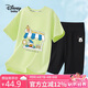 Disney baby童裝男童套裝兒童短袖短褲中小童夏季薄款衣服夏裝 寶石綠 100 