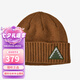 PATAGONIA男女款Brodeo Beanie秋冬毛線帽保暖護(hù)耳針織帽巴塔哥尼亞29206 DPSN布朗棕