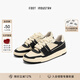 FOOT INDUSTRY 足下工業(yè)「品牌經(jīng)典」90s滑板鞋運(yùn)動(dòng)休閑復(fù)古訓(xùn)練板鞋男女百搭 黑色/米白 41