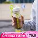 樂扣樂扣（LOCK&LOCK）夏季塑料運(yùn)動(dòng)水杯帶吸管提環(huán)戶外水壺便攜男女杯子白色750ml