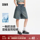 森馬（Semir）牛仔褲女遮胯顯瘦寬松復古潮夏季2025涼感百慕大短褲109325122007