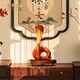 菲斯鉑亞蛇年吉祥物擺件彩銅納福辦公室工藝品生肖吉祥物新年開(kāi)業(yè)喬遷禮品 洛神朱-帶圓底座（刻字需詢(xún)）