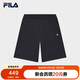 FILA斐樂官方男士針織短褲時尚休閑基礎(chǔ)簡約五分褲