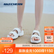斯凱奇（Skechers）輕便舒適2025年新款厚底涼鞋軟底百搭休閑運動(dòng)拖鞋女111246 白色/WHT 37
