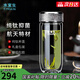 水宜生純鈦玻璃杯雙層防燙鵝蛋杯便攜抑菌高檔泡茶杯水晶杯子男女士禮盒 鈦晶銀【禮盒包裝】