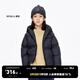 little MO&Co.加厚-童裝女童連帽兒童羽絨服男童洋氣保暖外套防寒服 黑色 100 110/52