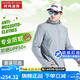 阿瑪?shù)纤沟赂呃烎~服防蚊可水洗防曬服男冰絲超薄透氣防蚊衣服裝夏季新釣魚套裝 青藍(lán)灰SX4304 XL (推薦150斤—170斤)