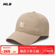 MLB帽子男女軟頂棒球帽虞書欣明星同款運動鴨舌帽3ACP7701N-50BGS-F