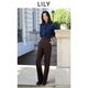 LILY菁英系列2025秋新款女裝復古老錢(qián)風(fēng)休閑通勤直筒微錐褲西褲 732巧克力色 M