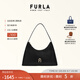 芙拉（FURLA）【禮物】DIAMANTE牛皮小號女士時尚單肩包鉆石包腋下包高級感 黑色
