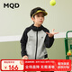 馬騎頓（MQD）男童秋季新品中大童親膚長(zhǎng)袖跑步健身休閑連帽外套 淺麻灰 160