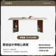 艾瀾之夢(mèng)包豪斯復古洞石巖板餐桌椅實(shí)木家用別墅中古風(fēng)下掛長(cháng)方形餐桌進(jìn)口洞石巖板餐桌 【1.6*  0.8m】