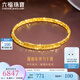 六福珠寶足金蹦迪珠黃金彈力手鐲空心送禮 計(jì)價(jià) 013507AA 6.41克(含工費(fèi)827元)